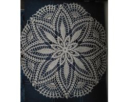 16.5 - inch Crochet Starburst Doily