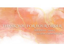 Alcohol Ink Thank You Cards Printable