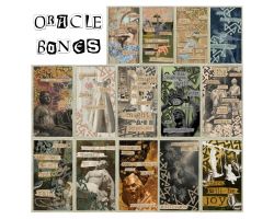 Suit of Oracle Bones Stickers (Mixed Media Tarot)