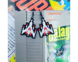 Beaded Galaga Earrings