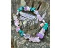 Breast Cancer Support Metaphysical Bracelet-SemiPrecious Stones