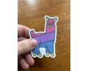 Bisexual Pride Llama Sticker, Vinyl, 2.04"x3"