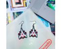 Beaded Galaga Earrings