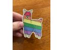 Rainbow Pride Llama Sticker, Vinyl, 