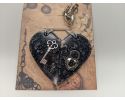 Lock And Key Half Heart Friendship/Couples Keychains-Silver